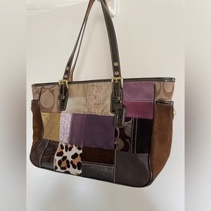 COACH Patchwork Leather Purse. Limited Edition Vintage Shoulder Bag